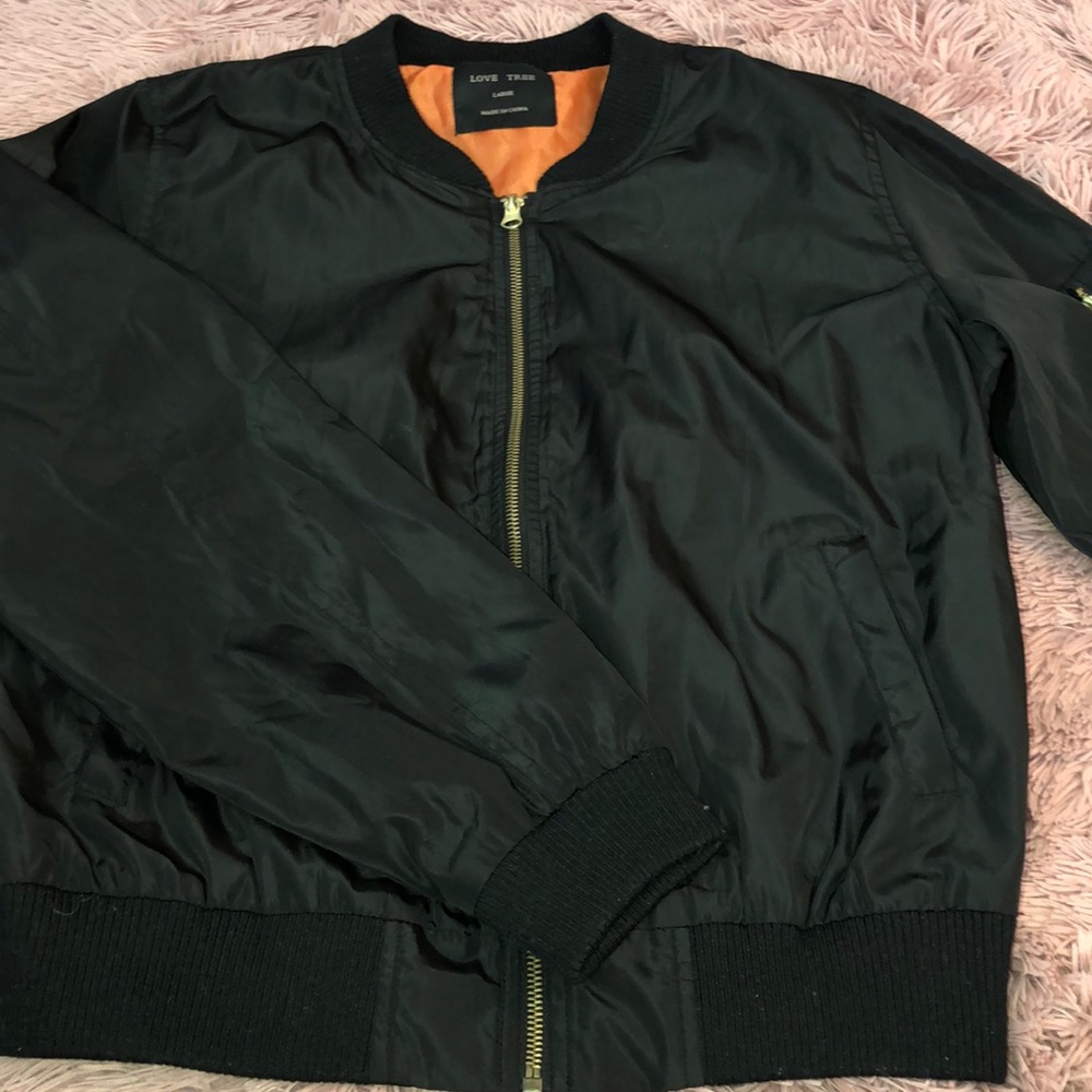 Black Bomber Jacket